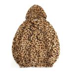 ヒョウ柄ボア パーカー026 薄手 羽織り 上着 ストリート ダンス HIPHOP B系 ヤクザ ヤンキー オラオラ系 悪羅悪羅 ホスト 服 メンズ ファッション