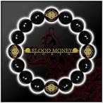 14mm 菱 オニキス数珠ブレスレット 彫刻 メンズMen's 風水ホストヤクザ オラオラ系 悪羅悪羅系 ヤンキー 派手