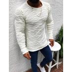  вязаный style long T футболка с длинным рукавом белый незначительный ручной вязки вверх одежда мужская мода yak The Ora Ora серия Oniikei стиль ho -тактный TBC-120