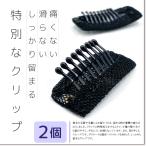 特別なクリップ 2個セット 高品質 特殊加工 編みクリップ 補修用 ウィッグ用 ヘアピース用 カツラ用 予備 クリップ ピン 固定ピン 留め具 (clip/2個)