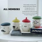 蓋付きマグ All Members オールメンバーズ 290ml 保温 白 おもしろ かわいい コーヒーカップ ギフト 食洗機 レンジ 父の日 ビスク