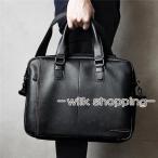 ビジネスバッグ ブリーフケース 本革 革 軽量 メンズ 柔らかい 大きめ 収納力抜群 大容量 通勤 就活 2way