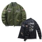 スカジャン 長袖 メンズ ミリタリー スカジャン 横須賀 ブルゾン 光沢 フライトジャケット バイク