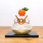 ガラスの鏡餅 大（L） glass calico グ