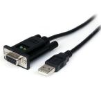 StarTech　ICUSB232FTN　1ポートUSB-ヌルモデムRS232Cシリアル変換ケーブル 1x USB A オスー1x DB-9(D-Sub 9ピン) メス FTDIチップセット使用