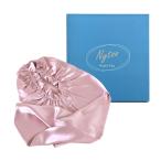 ロングヘア用 ナイトキャップ【4色展開】シルク 100％ 19匁 立体構造採用 ズレないナイトキャップ 筒型