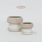  цветочный горшок керамика горшок модный Louis -ze. тарелка есть бежевый керамика горшок низ дыра есть M/Φ12×H9.5cm S/Φ9×H7cm