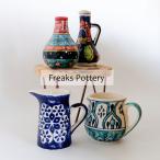 花瓶 おしゃれ インド製 ハンドメイド アート 陶器 | Freaks Pottery