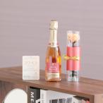  цветок . подарок. комплект шампанское . консервированный цветок ( rose шампанское / половина бутылка )[OG-WCRH57]