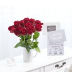 ショッピングオンラインコース オンラインギフト（ブロンズコース）セット　花瓶フラワー・フラワーベース　アンティークジャグ（シングル/小）　赤バラ12本
