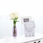 ショッピングオンラインコース オンラインギフト（ゴールドコース）セット　花瓶フラワー・フラワーベース　丸シリンダー（紫）　白バラ7本