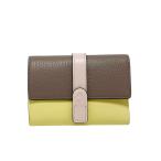 ショッピングフルラ フルラ FURLA GRAZIA M COMPACT WALLET レザー 三つ折り 折財布 グレー × イエロー × ベージュピンク系 [レディース] WP00496 BX1588 1007 3781S