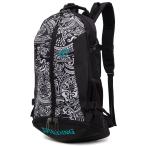 SPALDING(スポルディング)CAGER ケイジャー ポリネシアン ブラック 40-007PB　バスケットボール入れ バッグ リュック かばん 通学 通勤 リュックサック