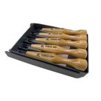 三木章刃物　パワーグリップ彫刻刀　5本組　グレーケース　800053