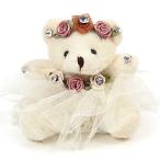ぬいぐるみ くま キーホルダー バレエ チュチュ ふわふわ 11cm ホワイト 動物 熊 服 ドレス 子供 キッズ こども 女の子 誕生日 ギフト