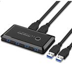Yahoo! Yahoo!ショッピング(ヤフー ショッピング)usb 切り替え機 pc2台用 usb 切替器 3.0 4USBポート 高速転送 セレクター スイッチ 手動切替器 プリンタ マウス キー