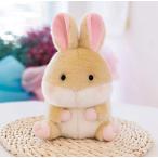 Yahoo! Yahoo!ショッピング(ヤフー ショッピング)ぬいぐるみ 動物 アニマル かわいい ふわふわ 高さ18cm 25cm 動物園 インテリア コレクション クリスマス プレゼント お誕生日 （黄色いうさぎ, 18cm）