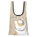買い物バッグ 夏目友人帳 ニャンコ先生 猫 アニメ 買い物袋 エコバッグ 折りたたみ ショッピングバッグ コン?