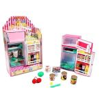 ユカちゃん冷凍冷蔵庫 ままごと 調理器具おもちゃ (ピンク系)