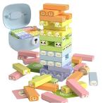 Yahoo! Yahoo!ショッピング(ヤフー ショッピング)MUJOY 積み木おもちゃ バランスゲーム 54pcs 動物モチーフ カラフルな積み木 DIYブロック構築 木製積み木 タワース