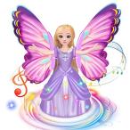 Yahoo! Yahoo!ショッピング(ヤフー ショッピング)YongnKids 人形 ドール 天使人形 仙女 音楽付き 女の子 おもちゃ 羽 手つくり着飾る 音楽 光 装飾 美しい ドレス ユ