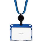  открытый промышленность подвешивание ниже название . urban стиль название . карта держатель имя держатель катушка ID карта визитная карточка размер жесткий чехол 1 листов синий blue NU-4P-BU