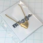  бесплатная доставка ) Vintage * Gold Heart * примерно 35cm* античный колье A08479