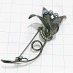  бесплатная доставка ) Vintage *. цветок узор * античный брошь A18309