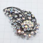  бесплатная доставка ) Vintage * Rainbow стразы * античный брошь A27975