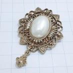  бесплатная доставка ) Vintage * жемчуг эмблема * античный брошь A28079