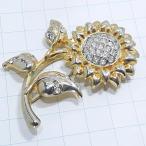  бесплатная доставка ) Vintage * подсолнух * античный брошь A31603