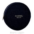 【ノベルティ】 シャネル CHANEL ラウンドコスメポーチ スノーフレーク #ブラック [101040]