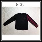 N°21 ヌメロヴェントゥーノ ロゴコントラストスウェットシャツ キッズ 14Y・16Y N21130N0177