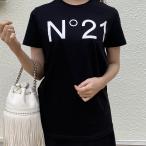 N°21 ヌメロ ヴェントゥーノ ロゴTシャツ キッズ 12Y・14Y・16Y ブラック N21173N0153