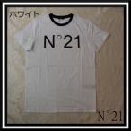 N°21 ヌメロ ヴェントゥーノ ロゴ コットン Tシャツ キッズ 16Yサイズ ホワイト N21491N0032