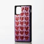 ELECOM iPhone 11 ハート柄 ハイブリッド