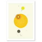 インテリアアートポスター 北欧スタイル A2サイズ 『Cooperation2 イエロー a』 おしゃれ Interior Art Poster
