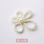Yahoo! Yahoo!ショッピング(ヤフー ショッピング)フラワーパーツ  パールビーズ 5弁 モチーフ フラワー 花 5枚花 BLAZE ハンドメイド クラフト アクセサリー 手芸 パールビーズ 白 大きめ 商用利用可能 アレンジ