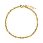  ножной браслет (S) цепь нержавеющая сталь металл аллергия Gold ювелирные изделия аксессуары простой мужской женский унисекс подарок подарок 