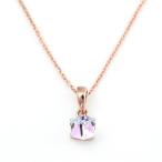 スワロフスキーキューブネックレス(S)【ステンレス ネックレス メンズ レディ ース BLESS ブレス】送料無料