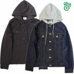 ショッピングLRG 20％OFF LRG エルアールジー デニムジャケット Gジャン パーカー TWO FOR ONE HOODED JACKET