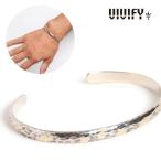 VIVIFY Bb fai браслет серебряный Back Hallmarks Bangle/Hammered finish/Round w/gold