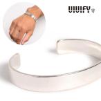 VIVIFY Bb fai браслет серебряный Back Hallmarks Bangle/Plain/10mm