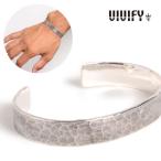 VIVIFY Bb fai браслет серебряный Back Hallmarks Bangle/ Hammered finish /10mm