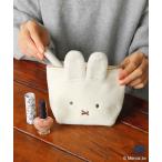 ショッピングミッフィー Miffy ミッフィー ボリス グッズ ポーチ 化粧ポーチ 小物入れ レディース 自立 ふわふわ もこもこ おしゃれ ギフト プレゼント BRUNA FACE FUR台形ポーチ