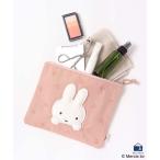 セール Miffy ミッフィー ポーチ 小物入れ レディース おしゃれ さくらんぼ うさぎ アップリケ ギフト プレゼント MIFFY CHERRY APPLIQUEフラットポーチ