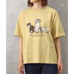 セール Tシャツ レディース 半袖 ねこ 猫 柄 グッズ おしゃれ かわいい オーバーサイズ 綿 バックプリント プレゼント ネコプリントＴシャツ
