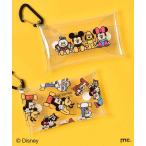 Disney グッズ カラビナ ポーチ 小物入れ クリア 透明 レディース ミッキー ミニー ドナルド チップ デール プルート ディズニー/松本セイジクリアマルチケース