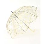 セール 雨長傘 レディース ビニール傘 ジャンプ 花びら ワンタッチ 透明 金木犀 キンモクセイ 花柄 軽量 耐風 ギフト プレゼント Wpc Kinmokuseiアンブレラ