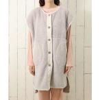 ショッピングもこもこ ルームベスト レディース ロング丈 ルームウェア あったか もこもこ おしゃれ ポケット プレゼント 秋冬 シープタッチ×コーデュロイロングベスト